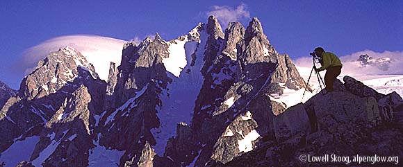 Carl Skoog in the Waddington Range, British Columbia