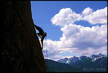 Climber on Sisyphus, Goat Wall