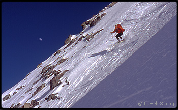 Ski Descent of the N Face of Spickard
