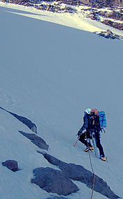 Climbing Ptarmigan Ridge