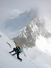 Traversing Boston Peak.