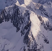 Hurry-Up Peak with prominent couloir.