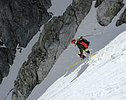 Matt Peters on ski down Magic Mountain