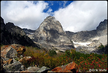 East Face of Mox Peak from Perry Creek. Photo © Erik Wolfe.