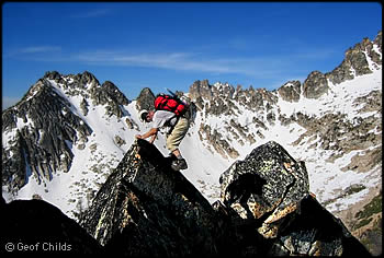 On the east ridge of Silver Star. Photo © Geof Childs