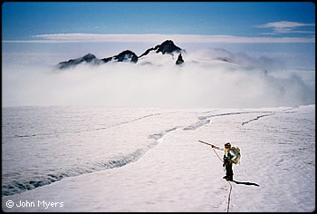 Athena from the Hoh Glacier. Photo by John Myers.