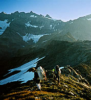 Ridgeline between Valhallas and Mt. Olympus. Photo © John Myers.