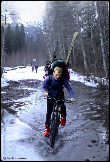 Mountain biking toward Monte Cristo. Photo &copy; Josh Hummel