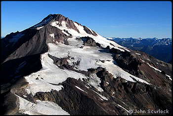 The shrinking glaciers on Glacier Peak. Photo © John Scurlock