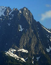 North Peak of Mt. Index, mid-season.