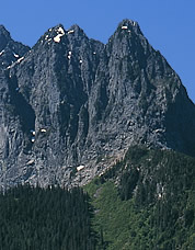 North Peak of Mt. Index, late-season.