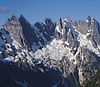 Panorama from Luna Ridge in 1990. Carrying a pack loaded with a 4x5 camera and all the associated gear, I climbed up to Luna Ridge by myself, a rather risky venture to undertake solo if anything went wrong. © Ed Cooper