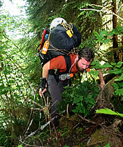 South Fork Hoh bushwhack.  © Steph Abegg  