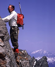 Joe Firey climbing in Terror Basin, 1969. Photo © CL Firey.