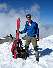 The author high on Glacier Peak. Photo © John Mauro.