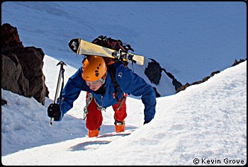 Ski mountaineering in the Three Sisters, Oregon. Photo © Kevin Grove.