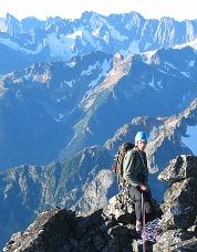 On the summit of “Lemolo Peak.” Photo © Eric Wehrly.