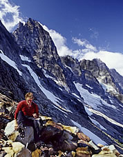 Erik Johnson below McMillan. Photo © Alan Kearney.