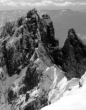 Lincoln Peak and Assassin Spire from Colfax Peak. Photo © Lowell Skoog.