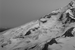 Dusk on Mazama Glacier. Photo © Kevin Thurner.