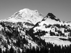 Chinook Pass and Mount Rainier.  Photo © John Stimberis.