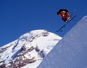 Skiing on Mt Baker