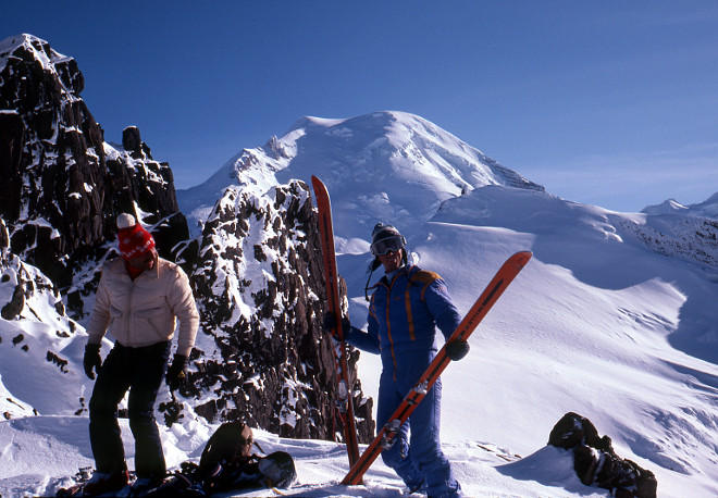 Skiing Mt Logan